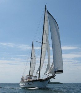 Underway in Casco Bay, Maine